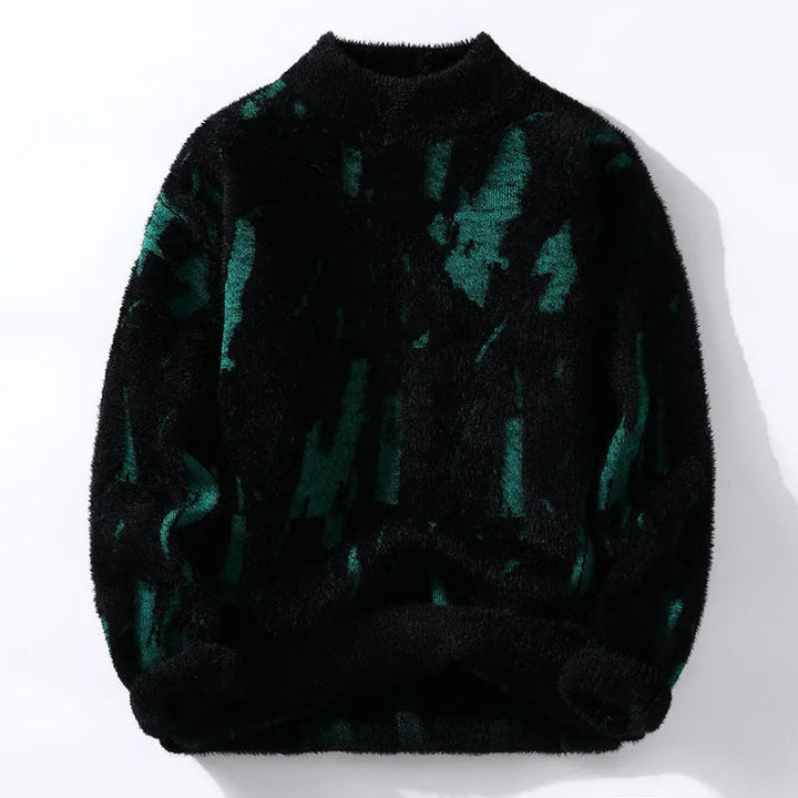 Abstract Pattern – Soft, casual round neck sweater 6
