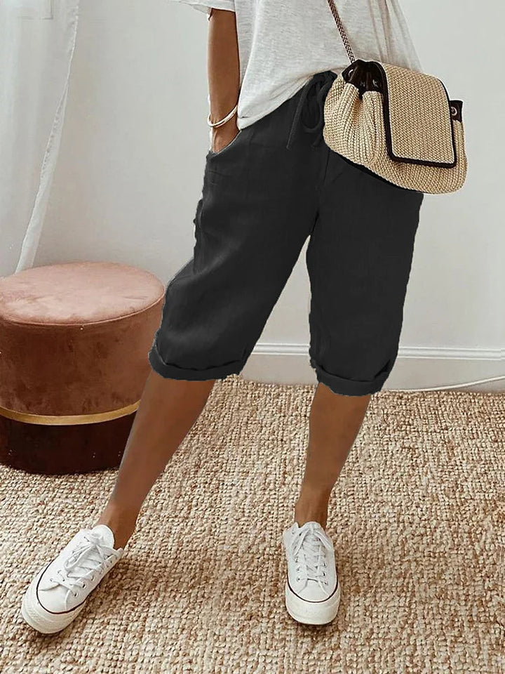 Anika | Cotton shorts Breathable, relaxed fit, practical side pockets 0