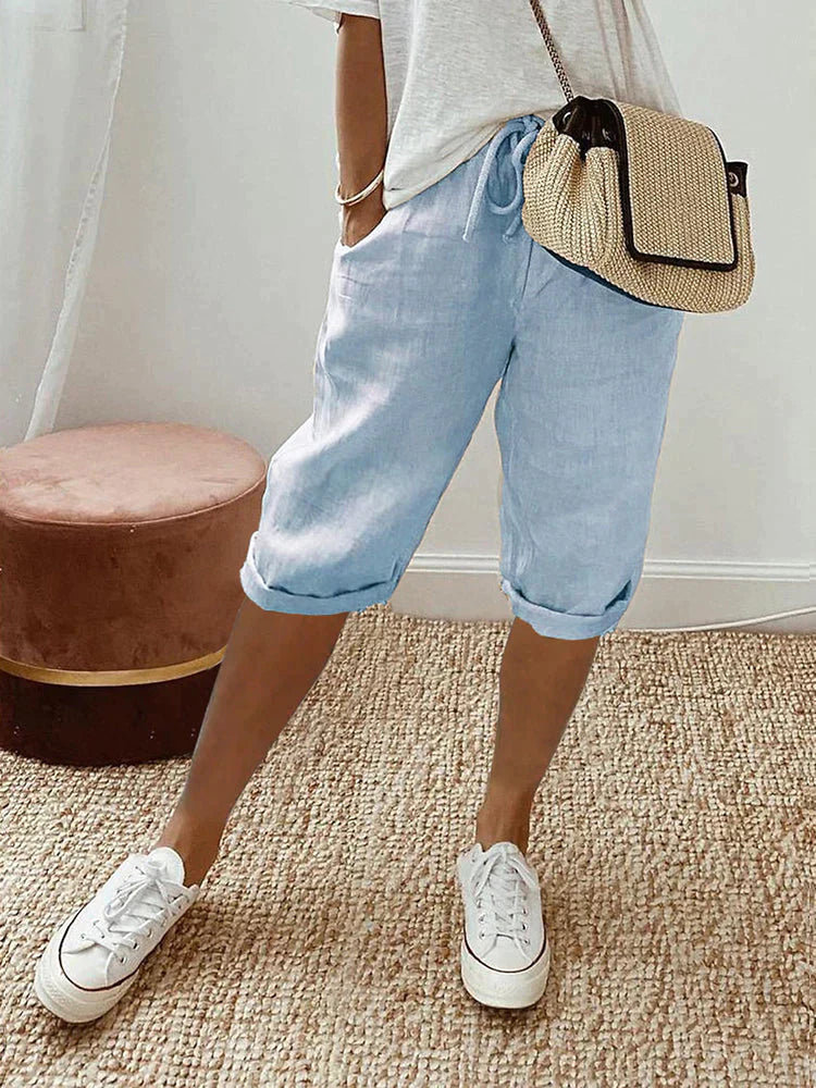 Anika | Cotton shorts Breathable, relaxed fit, practical side pockets 8