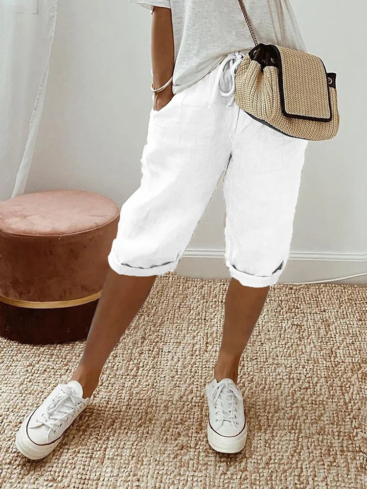 Anika | Cotton shorts Breathable, relaxed fit, practical side pockets 9