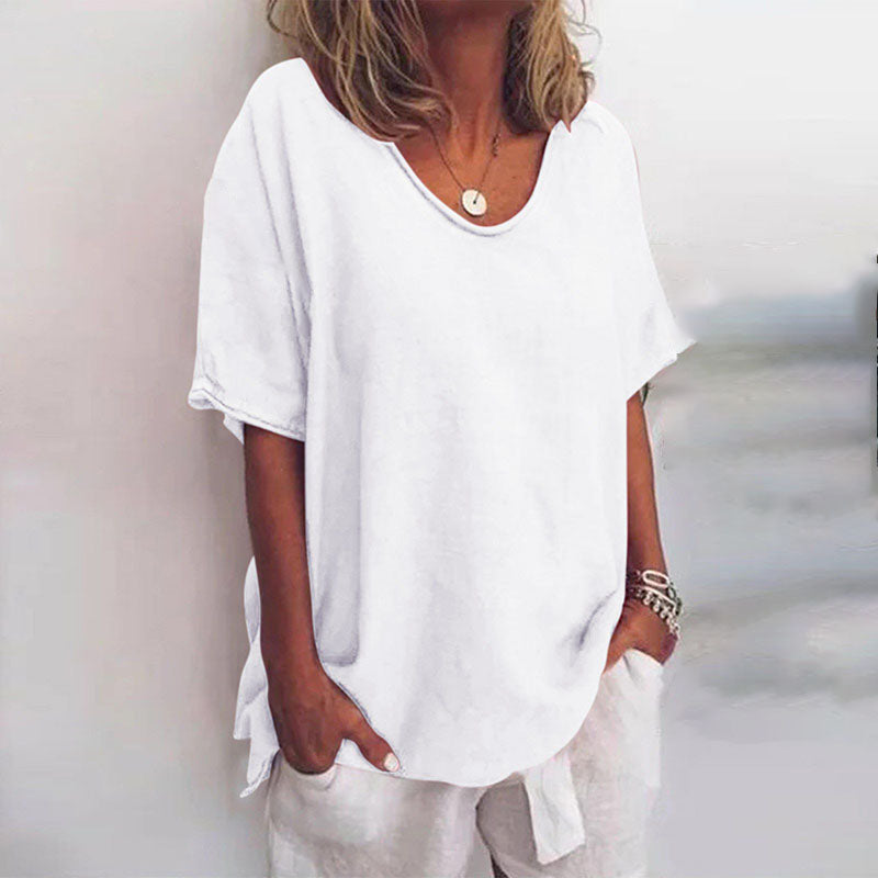 Beatrice | Breathable V-neck blouse with short sleeves 3
