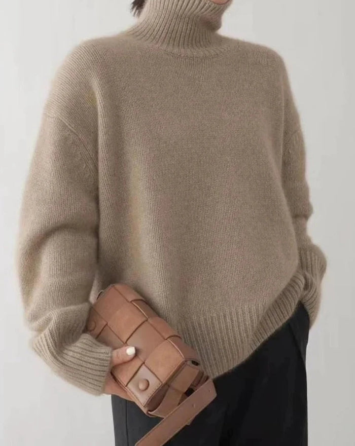 Elegant and warm turtleneck sweater 1
