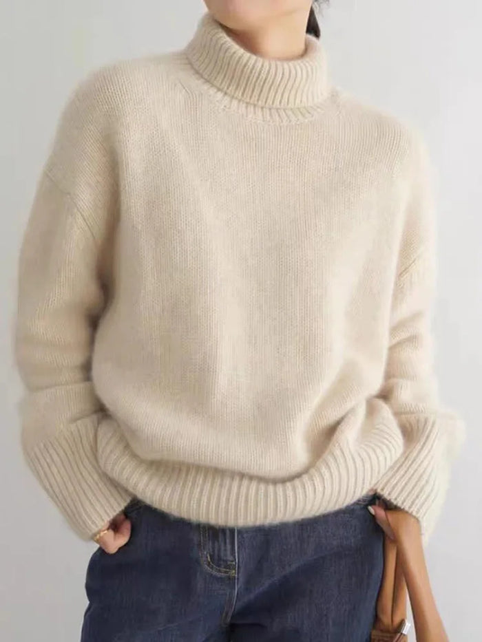 Elegant and warm turtleneck sweater 3