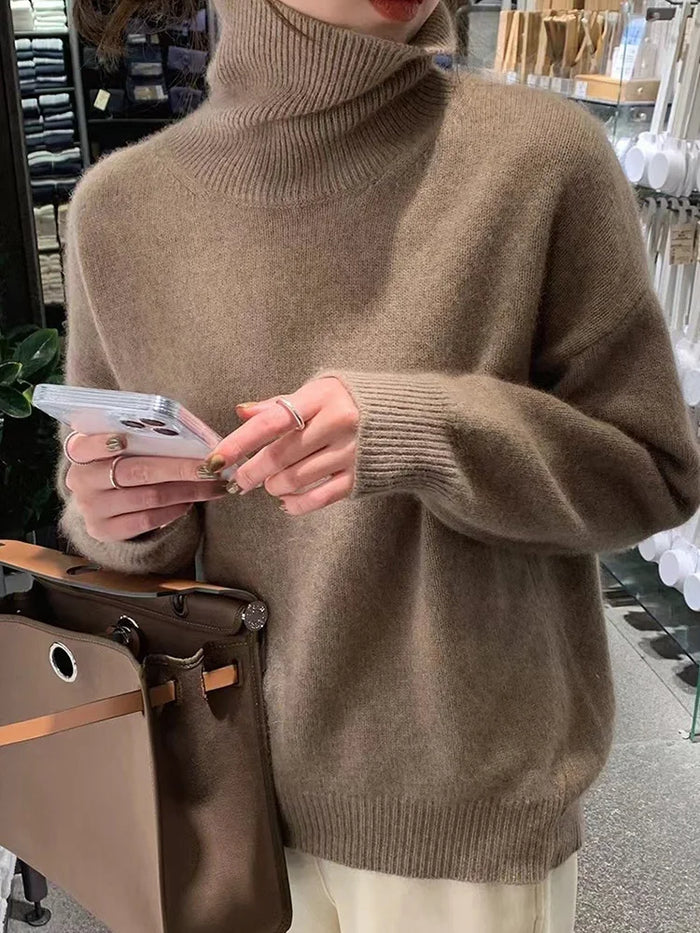Elegant and warm turtleneck sweater 5