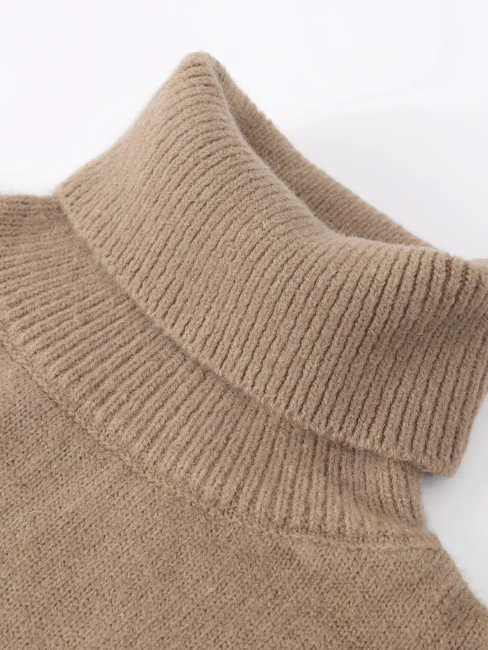 Elegant and warm turtleneck sweater 7