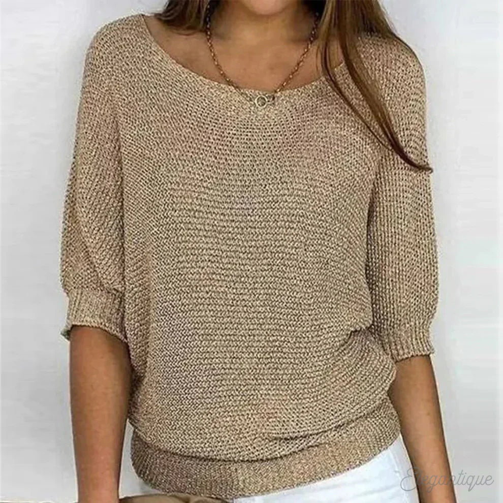 Elegant cable-knit sweater – comfortable and versatile style 0