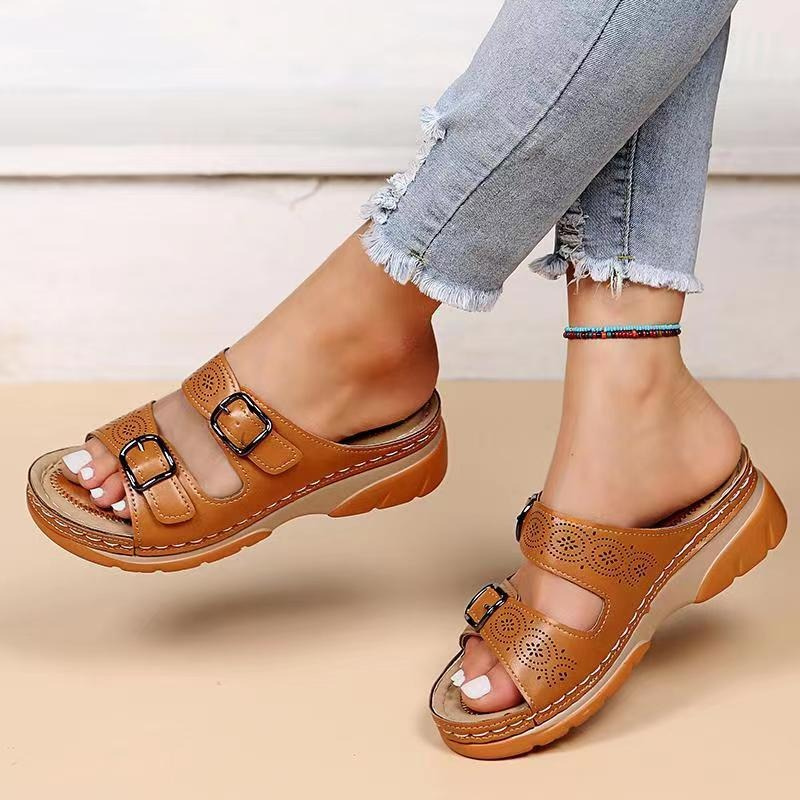 Federica | Sandals made of orthopedic leather for maximum comfort 0