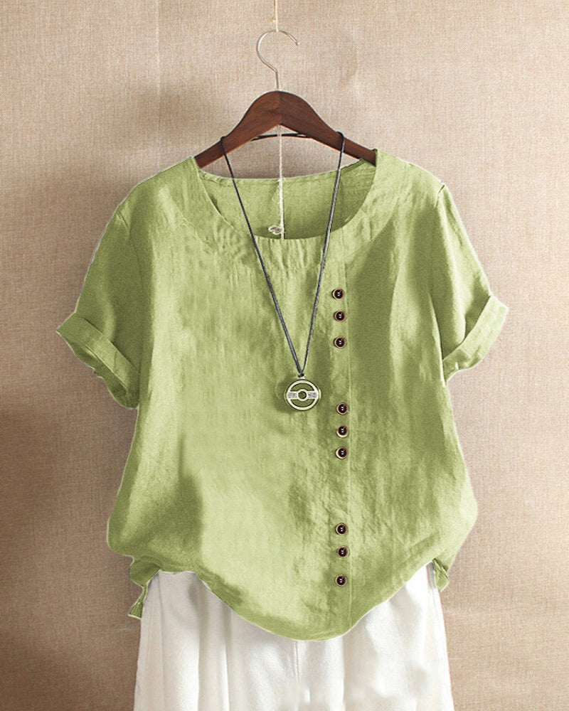 Kelly | Women's short-sleeved round-neck blouse 12