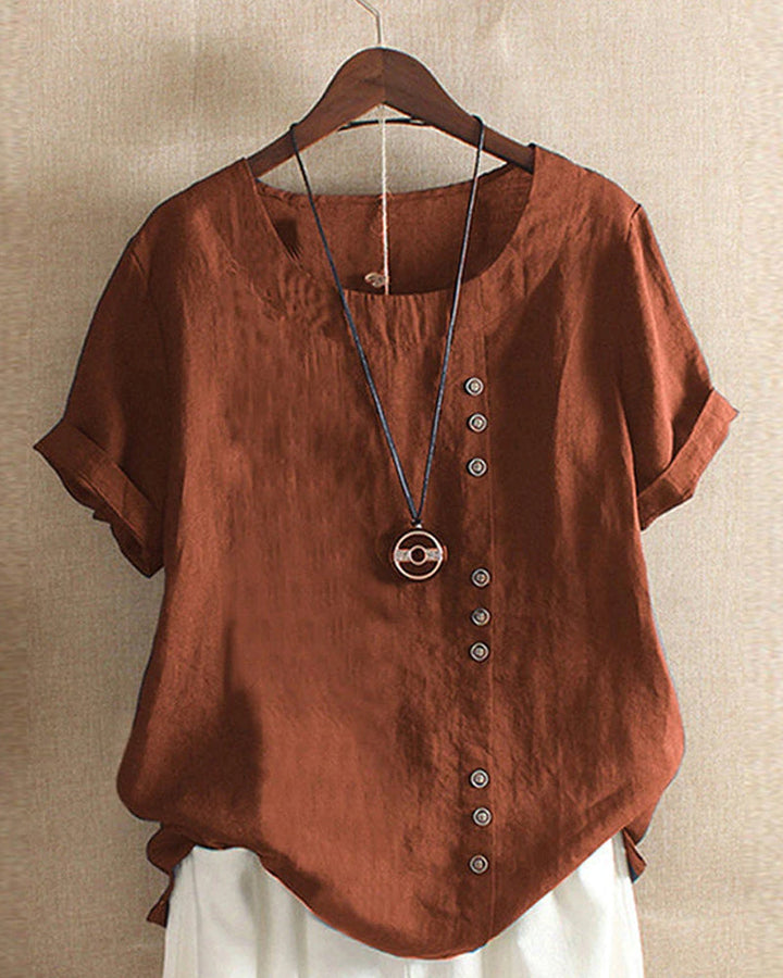 Kelly | Women's short-sleeved round-neck blouse 13