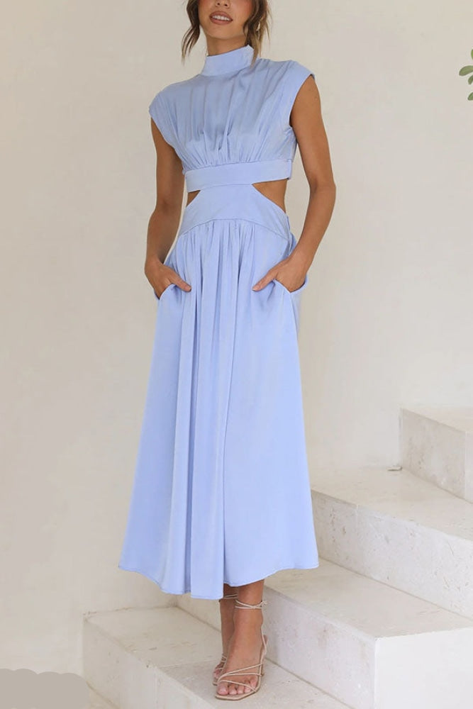 Lorna | Midi dress Tailored design made from high-quality cotton 3