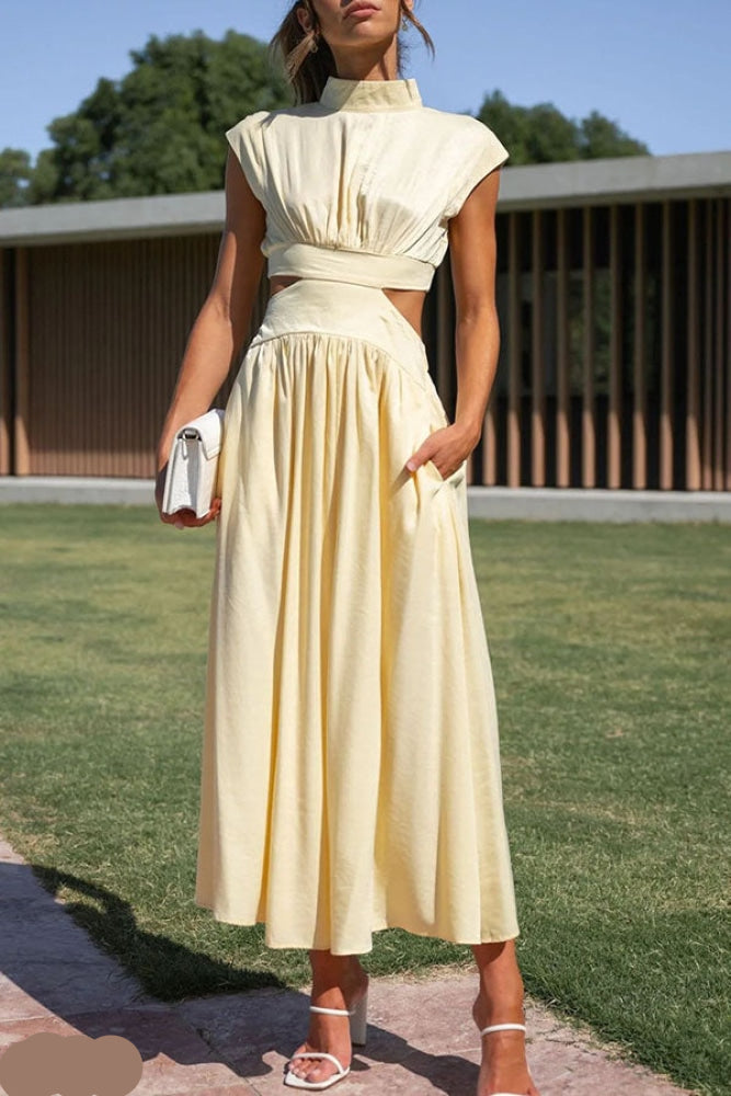 Lorna | Midi dress Tailored design made from high-quality cotton 4