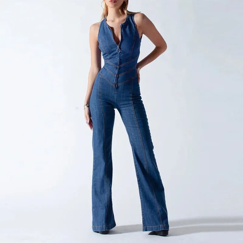 Luna | Retro denim jumpsuit High-quality 0