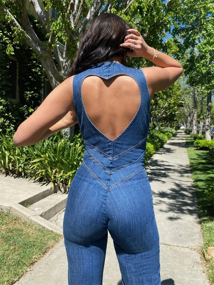 Luna | Retro denim jumpsuit High-quality 2