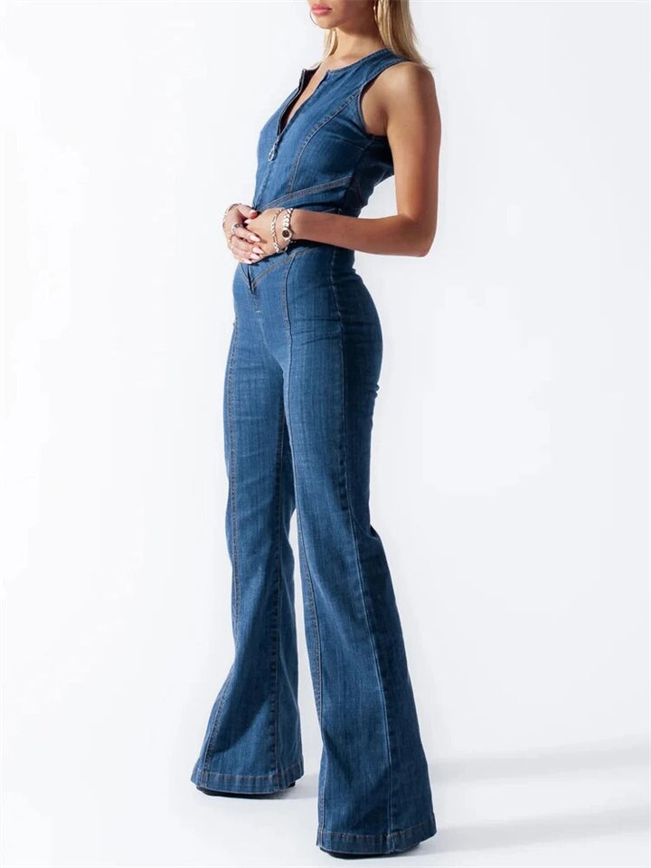 Luna | Retro denim jumpsuit High-quality 3