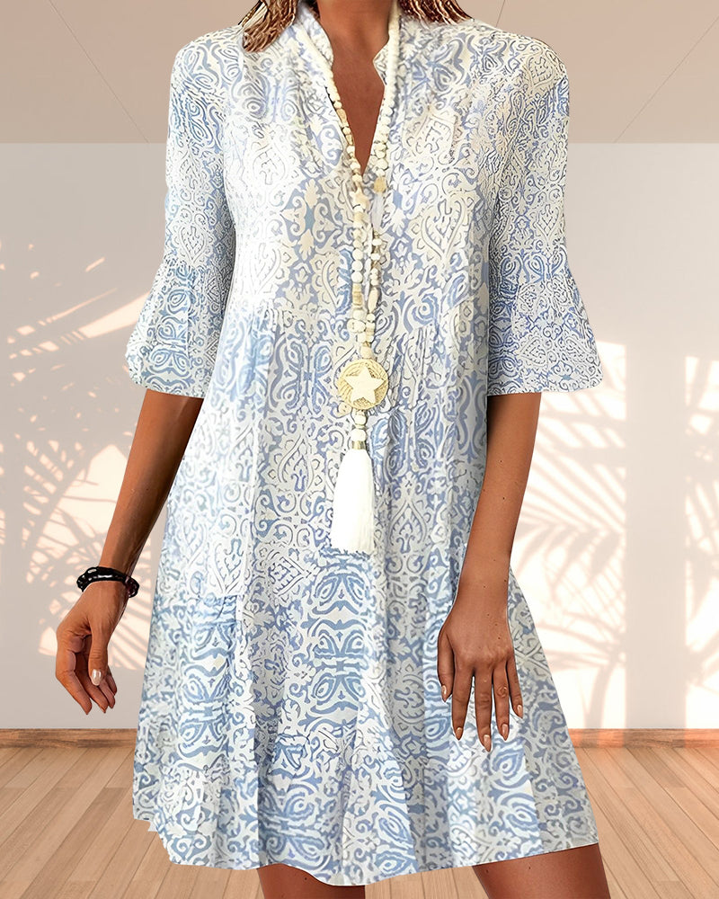 Melina | Dress Elegant print design, high-quality fabric for evening dresses 0