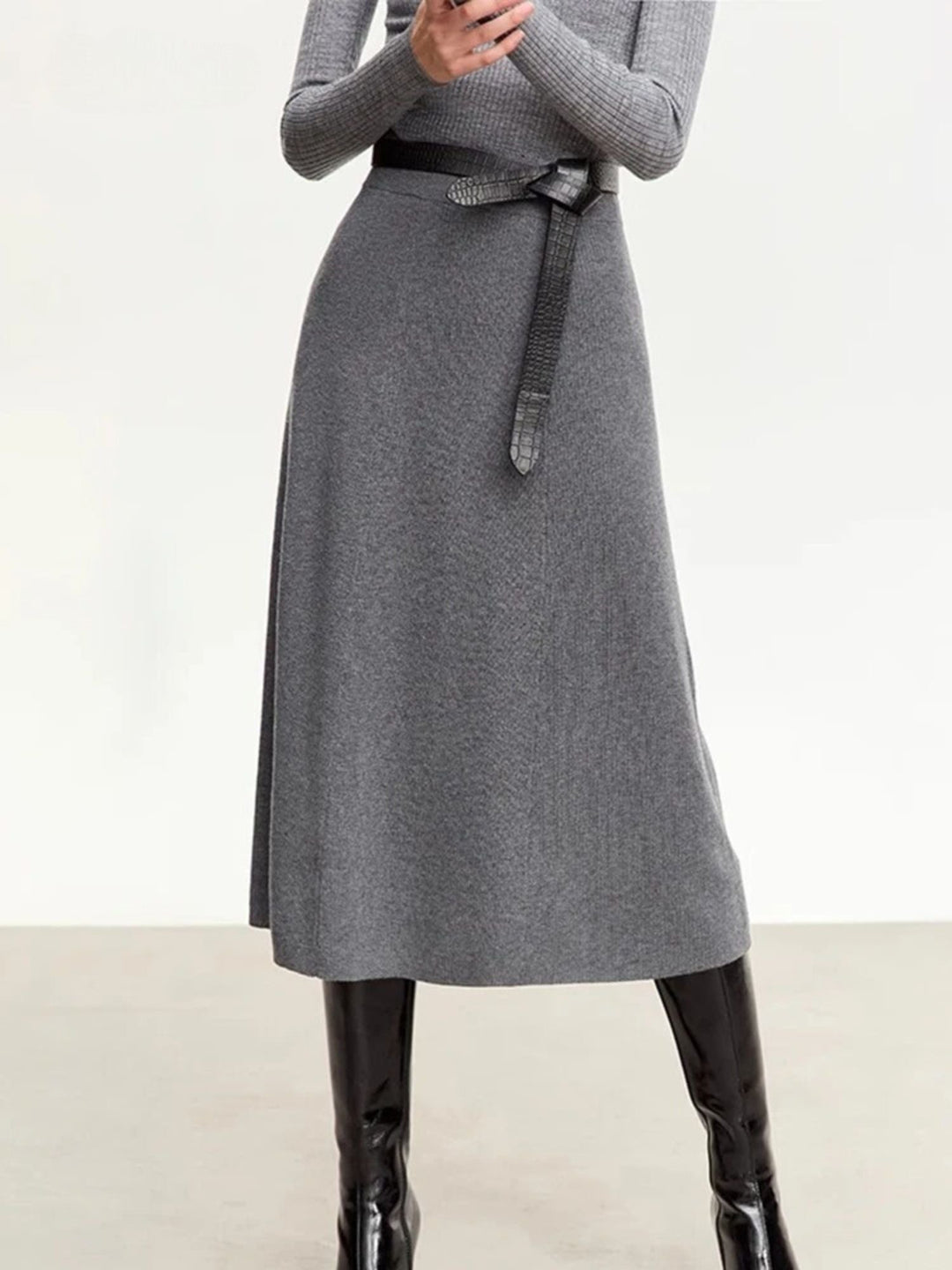 Padded A-line skirt 0