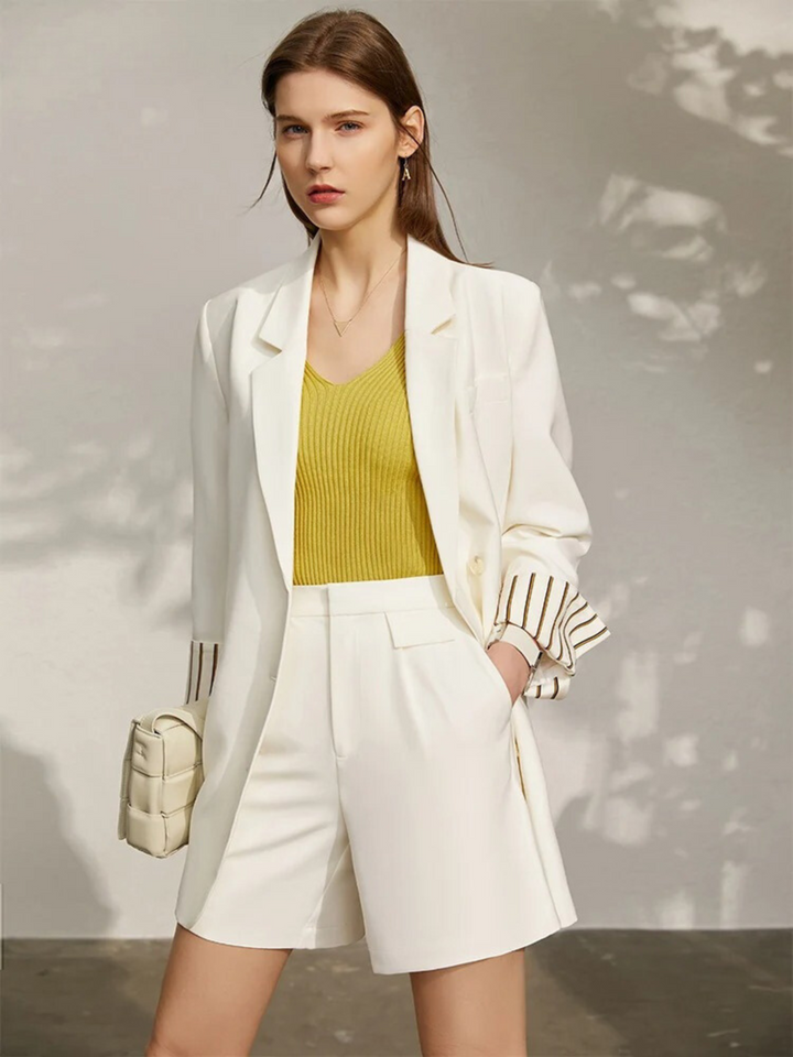 Spring blazer and shorts set 1