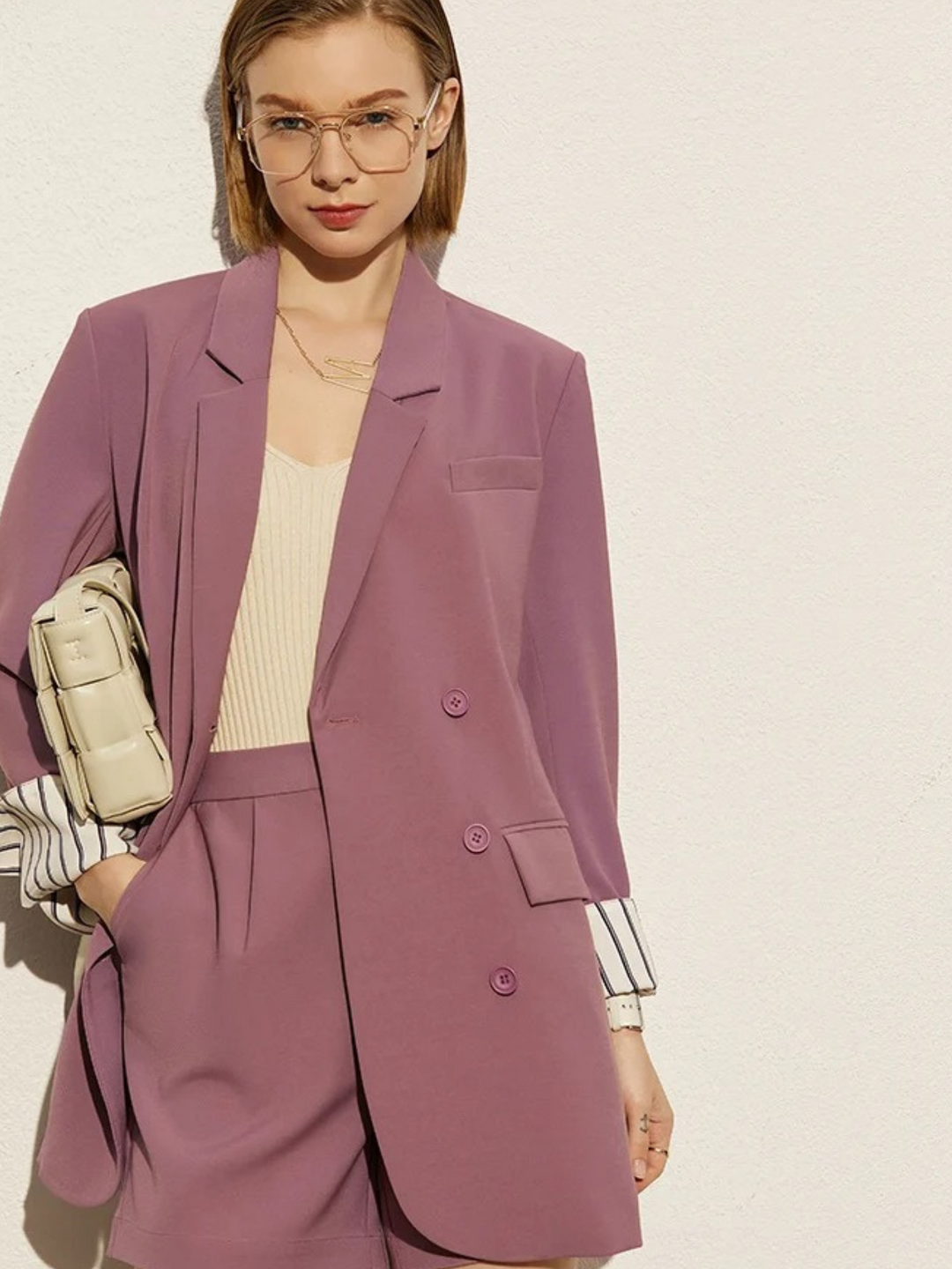 Spring blazer and shorts set 2