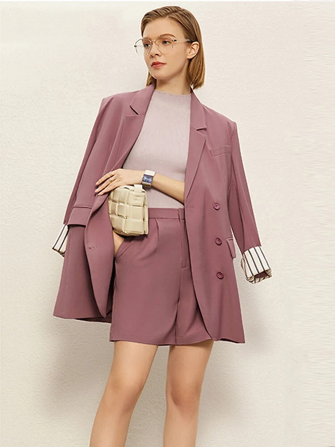 Spring blazer and shorts set 4