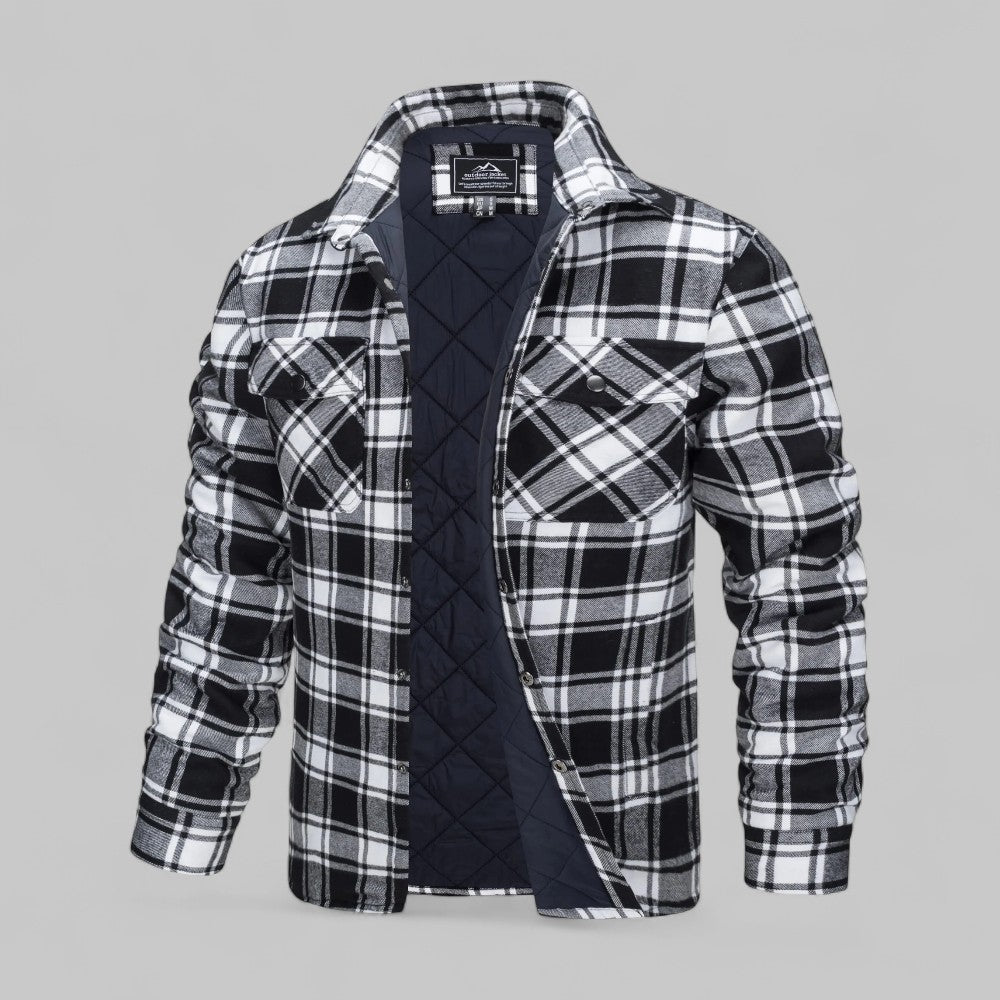 Tobias | Comfortable checked flannel shirt jacket 0