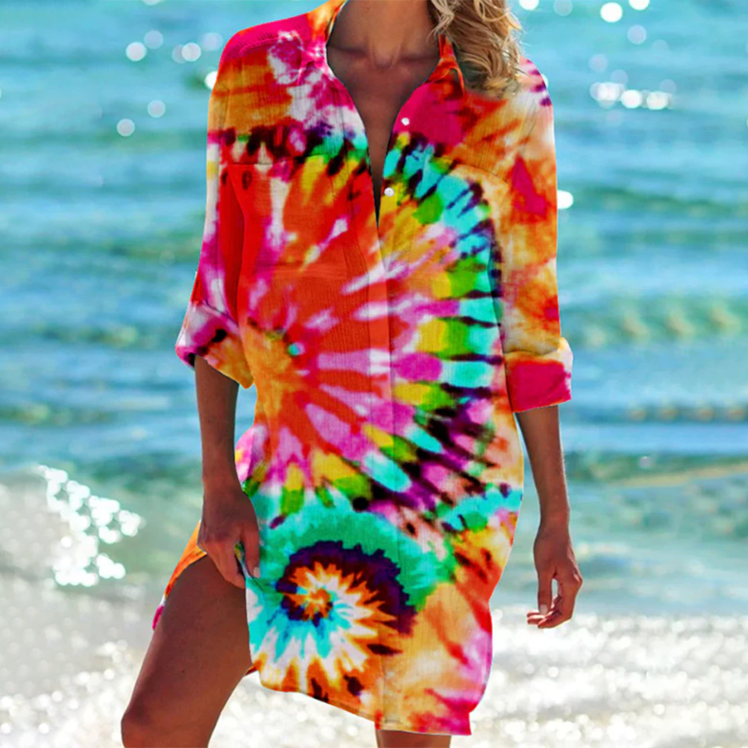 Valencia | A-line cut – colorful summer shirt 0