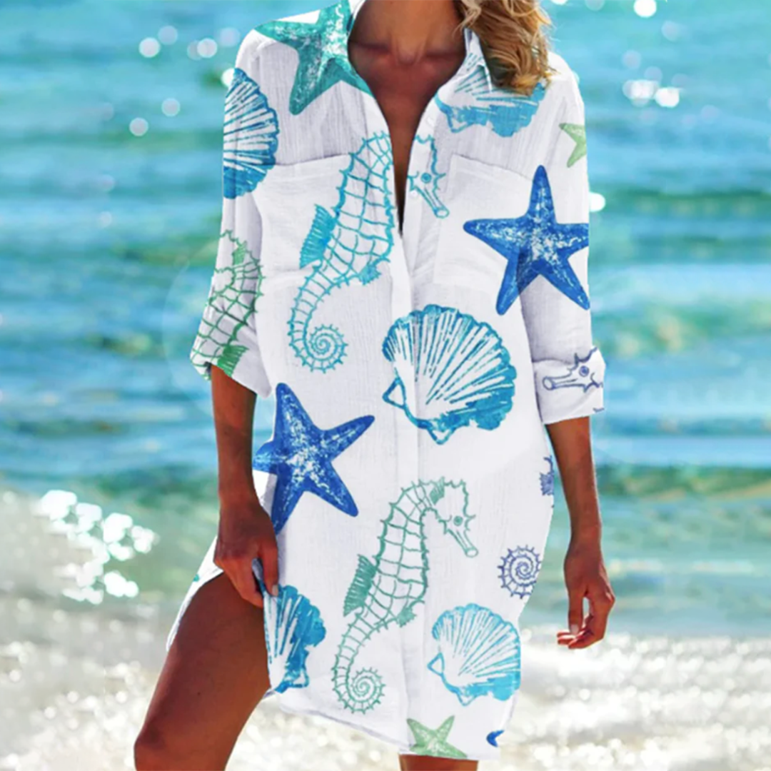 Valencia | A-line cut – colorful summer shirt 1