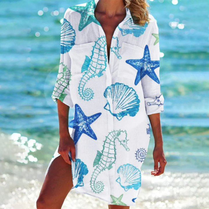 Valencia | A-line cut – colorful summer shirt 1