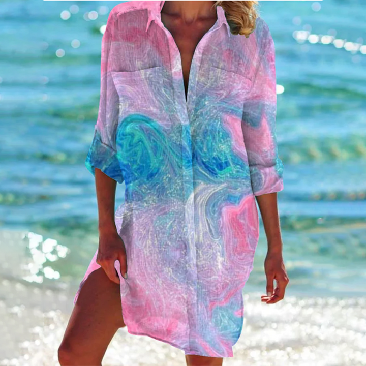 Valencia | A-line cut – colorful summer shirt 4