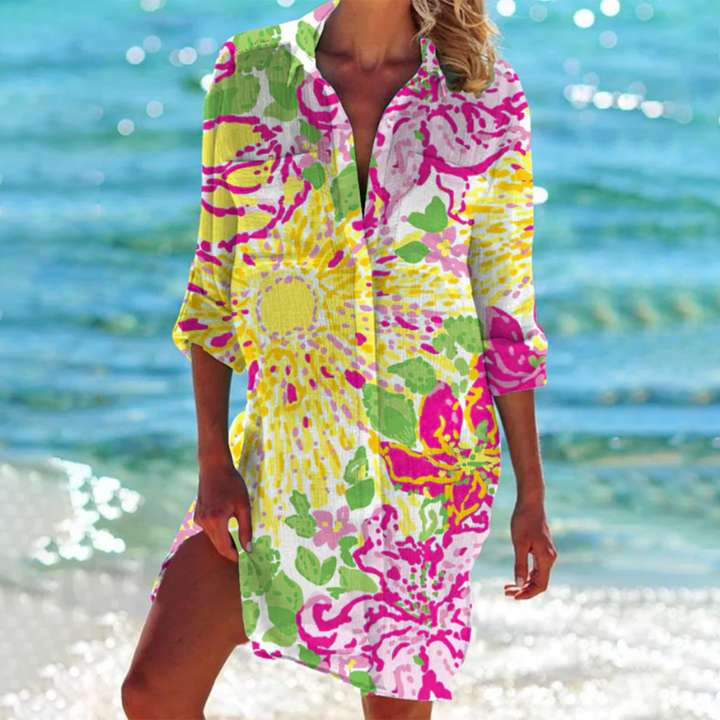 Valencia | A-line cut – colorful summer shirt 8