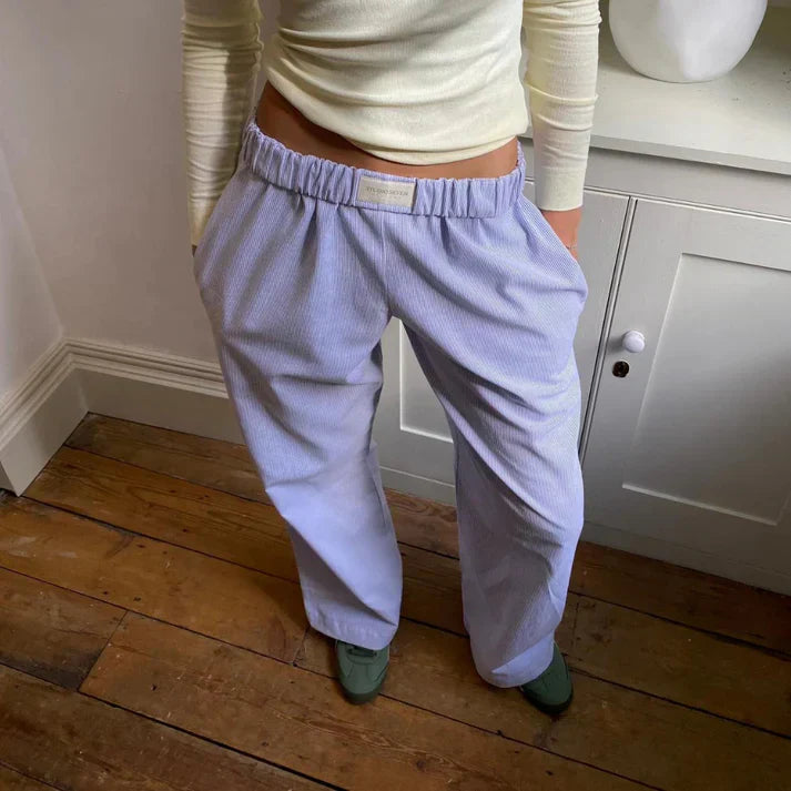 Veronica | Linen trousers, flowing cut, 100% linen, elegant 2