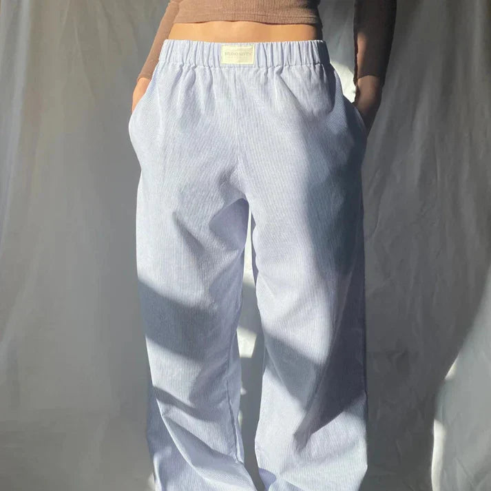 Veronica | Linen trousers, flowing cut, 100% linen, elegant 8