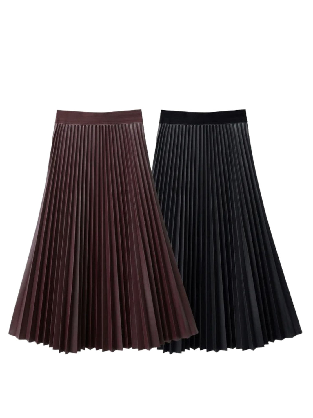 pleated leather skirt 6